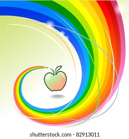 Apple a Day - Abstrakte Rainbow Pencil Series
