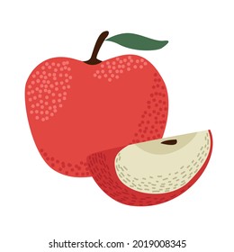 apple delicious fresh fruit icon