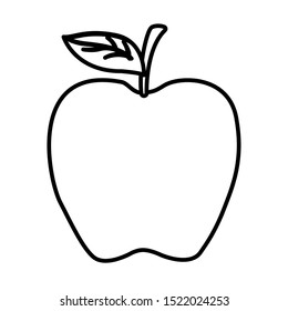 Apple design, Fruit healthy organic food sweet and nature theme Vector illustration