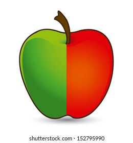 apple design over white background vector illustration