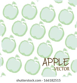 apple design over white  background vector illustration 