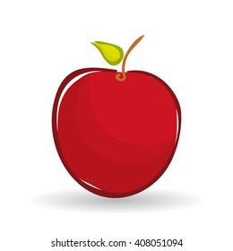 apple  design over white background, vector illustration