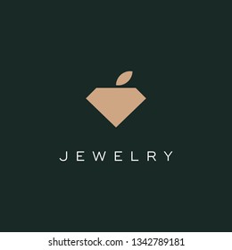 Apple Diamond Logo Design Template