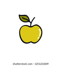 apple doodle icon