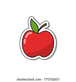 apple doodle icon
