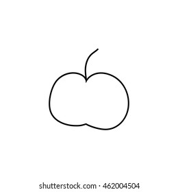 Apple doodle icon illustration isolated vector sign symbol