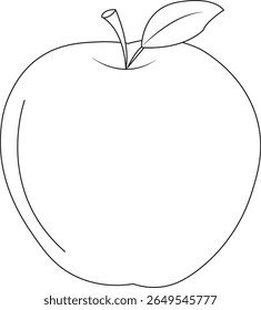 desenho de maçã, maçã em um fundo branco