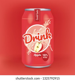 Apple drink cans