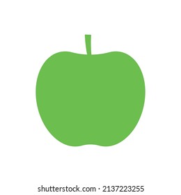 Icono verde del vector ecológico de Apple