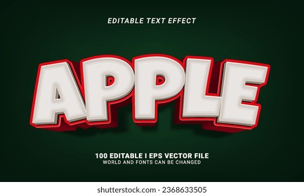 apple editable text effect graphic style