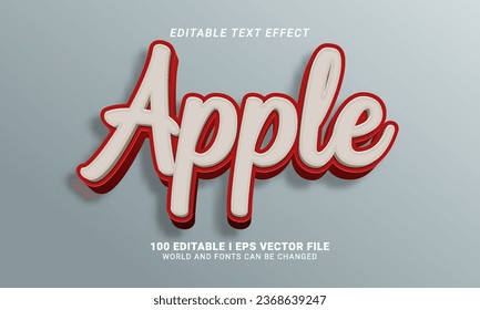 apple editable text effect graphic style