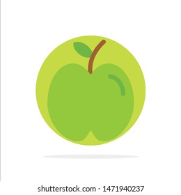Apple, Education, School, Study Abstract Circle Background Flat color Icon