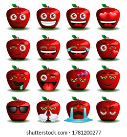Apple emoji with any expression. best for chatting sticker.