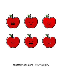 apple emotion reaction icon vector