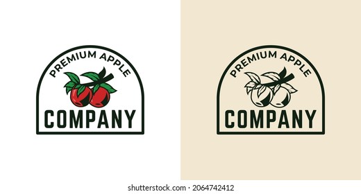 Design des Apfelbauernlogos, Vektorgrafik