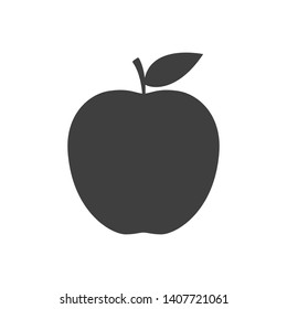 Apple flat design style on white background, vector illustration