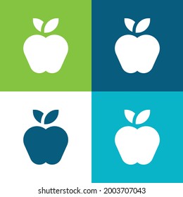 Apple Flat four color minimal icon set