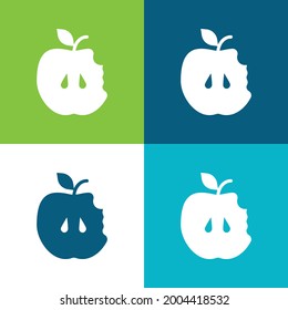 Apple Flat four color minimal icon set