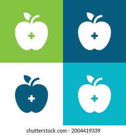 Apple Flat four color minimal icon set