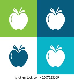 Apple Flat four color minimal icon set