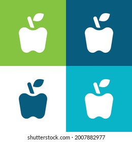 Apple Flat four color minimal icon set