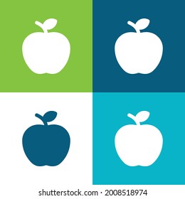 Apple Flat four color minimal icon set