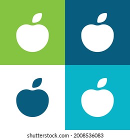 Apple Flat four color minimal icon set
