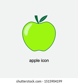 apple flat icon design illustratbion