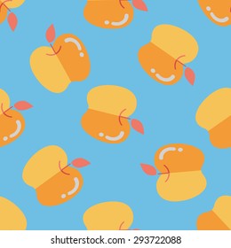 Apple flat icon,eps10 seamless pattern background