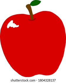 apple flat illustration vector icon