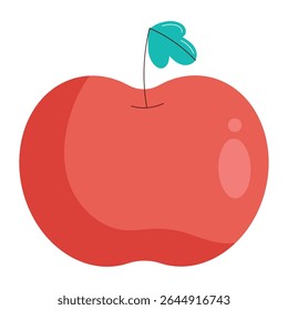 Apple Flat Style Icon Vector
