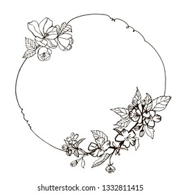 apple flower wreath