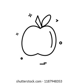 apple food furit icon vector design