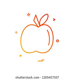 apple food furit icon vector design