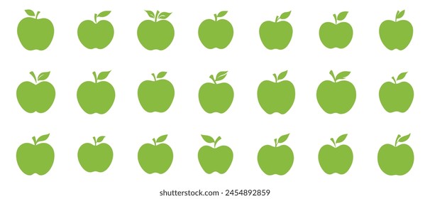 Apple food icon black vector background design.