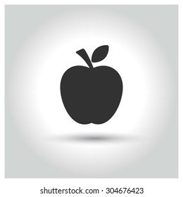 Apple food icon. pictogram concept web buttons. vector illustration. Flat design style