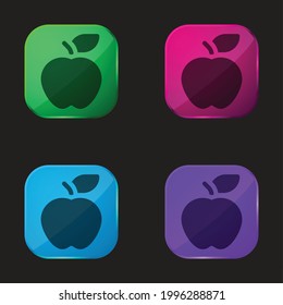 Icono de botón de cuatro colores de Apple