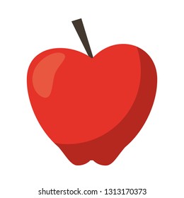 apple fresh fruit cartoon