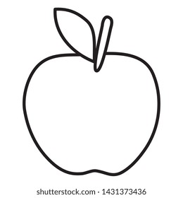 apple fresh fruit healthy icon