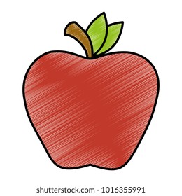 apple fresh fruit icon