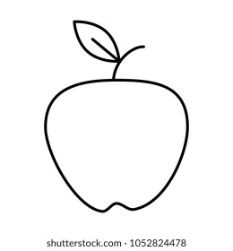 apple fresh fruit icon