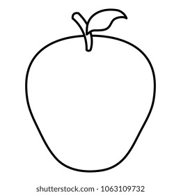 apple fresh fruit icon