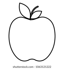 apple fresh fruit icon