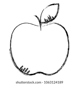 apple fresh fruit icon