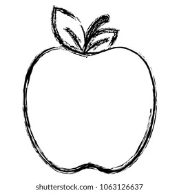 apple fresh fruit icon