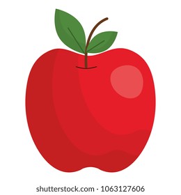 apple fresh fruit icon