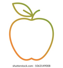 apple fresh fruit icon