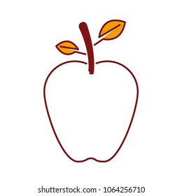 apple fresh fruit icon