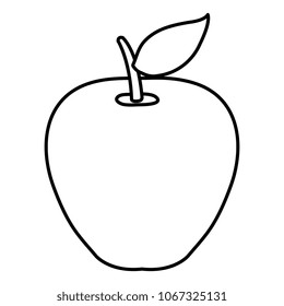 apple fresh fruit icon