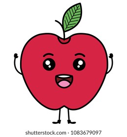 apple fresh fruit icon